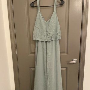 Zara Basic Sage Dress S
